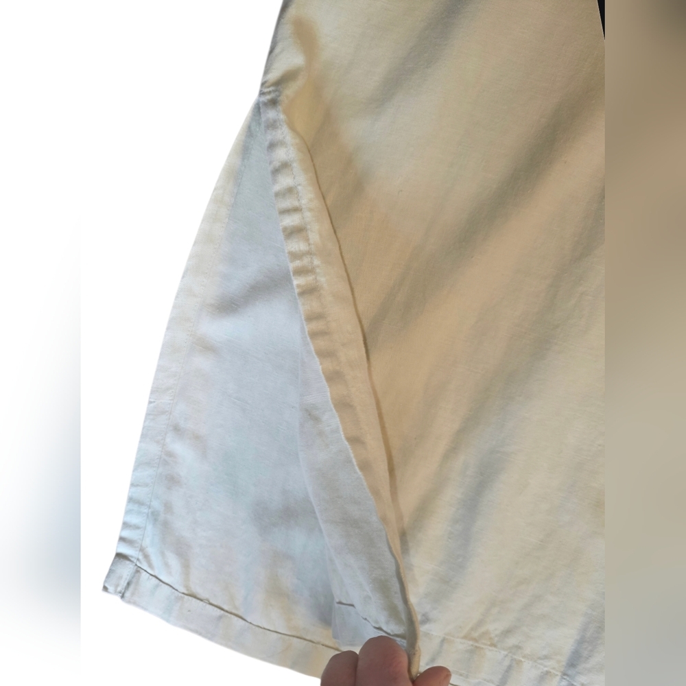 Linen Maxi Dress Size 1 Excellent condition. Sleeveless. V neck crossover. - Picture 7 of 8